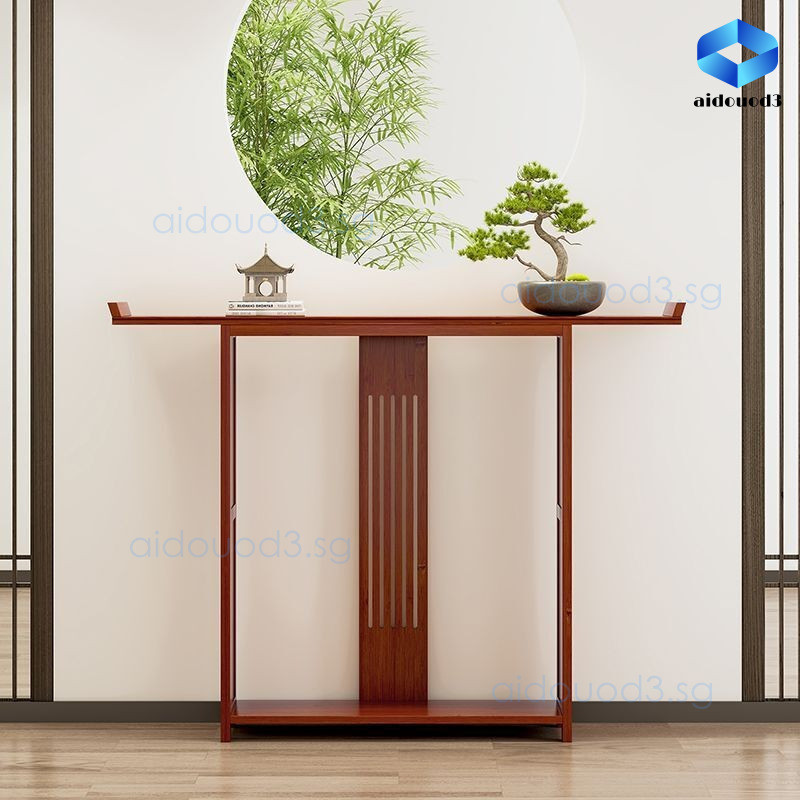 Chinese Style Entrance Table Back Wall Narrow Strip Table New Chinese ...