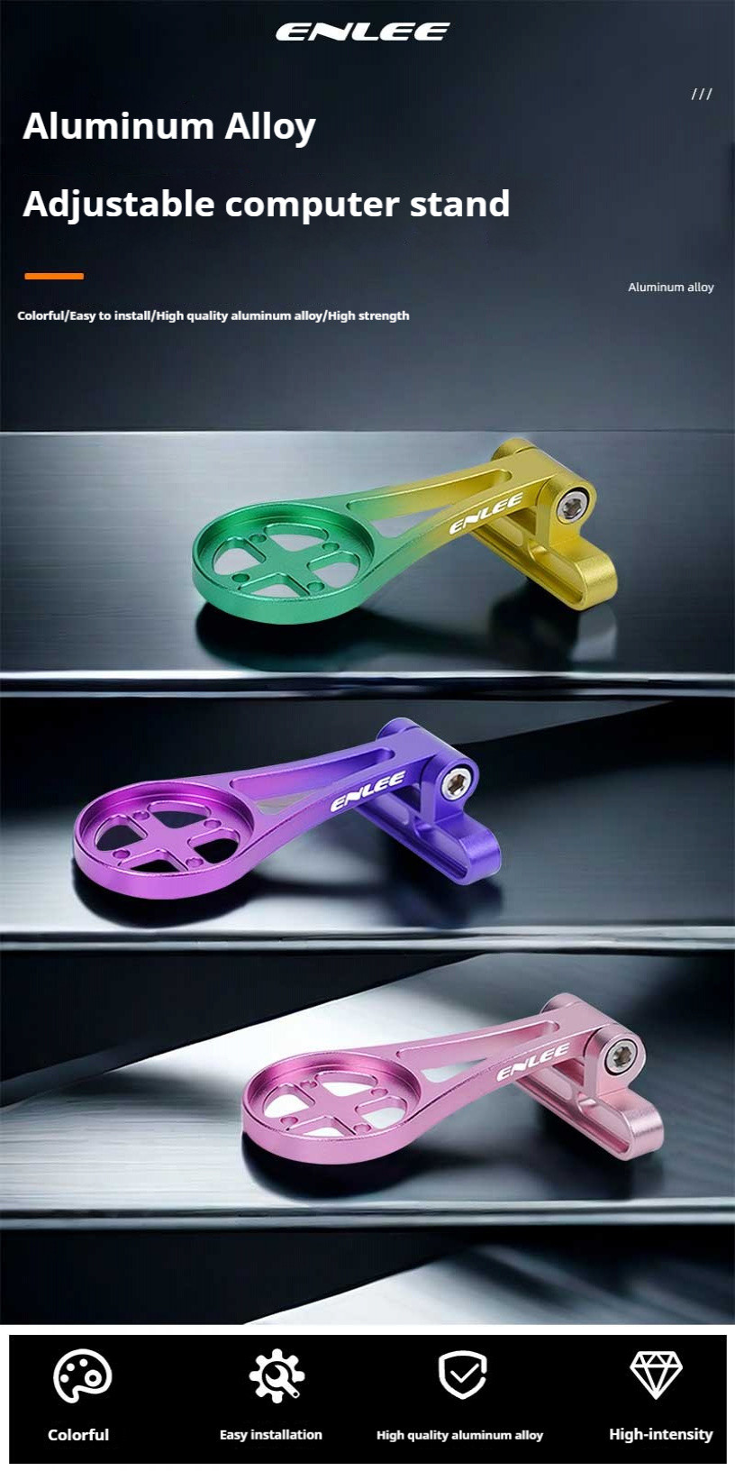 ENLEE Bike Stem Extension Computer Mount Holder for GARMIN Bryton GPS ...
