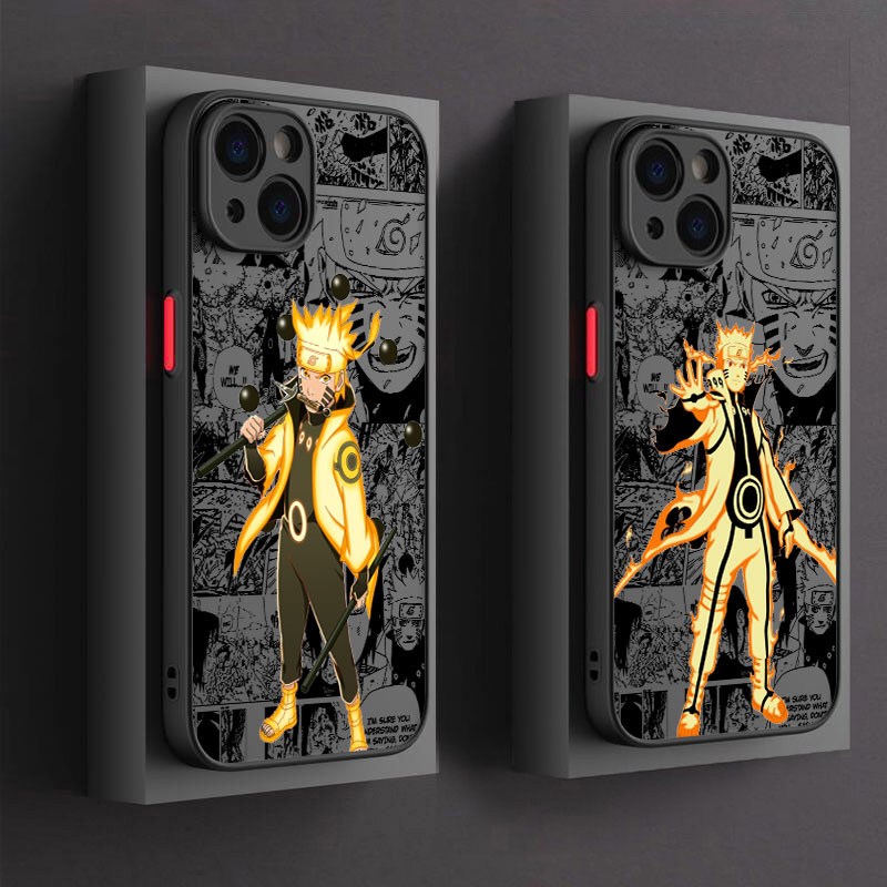 Japanese Anime Uzumaki Narutos Phone Case For iphone 15 11 14 Plus 16