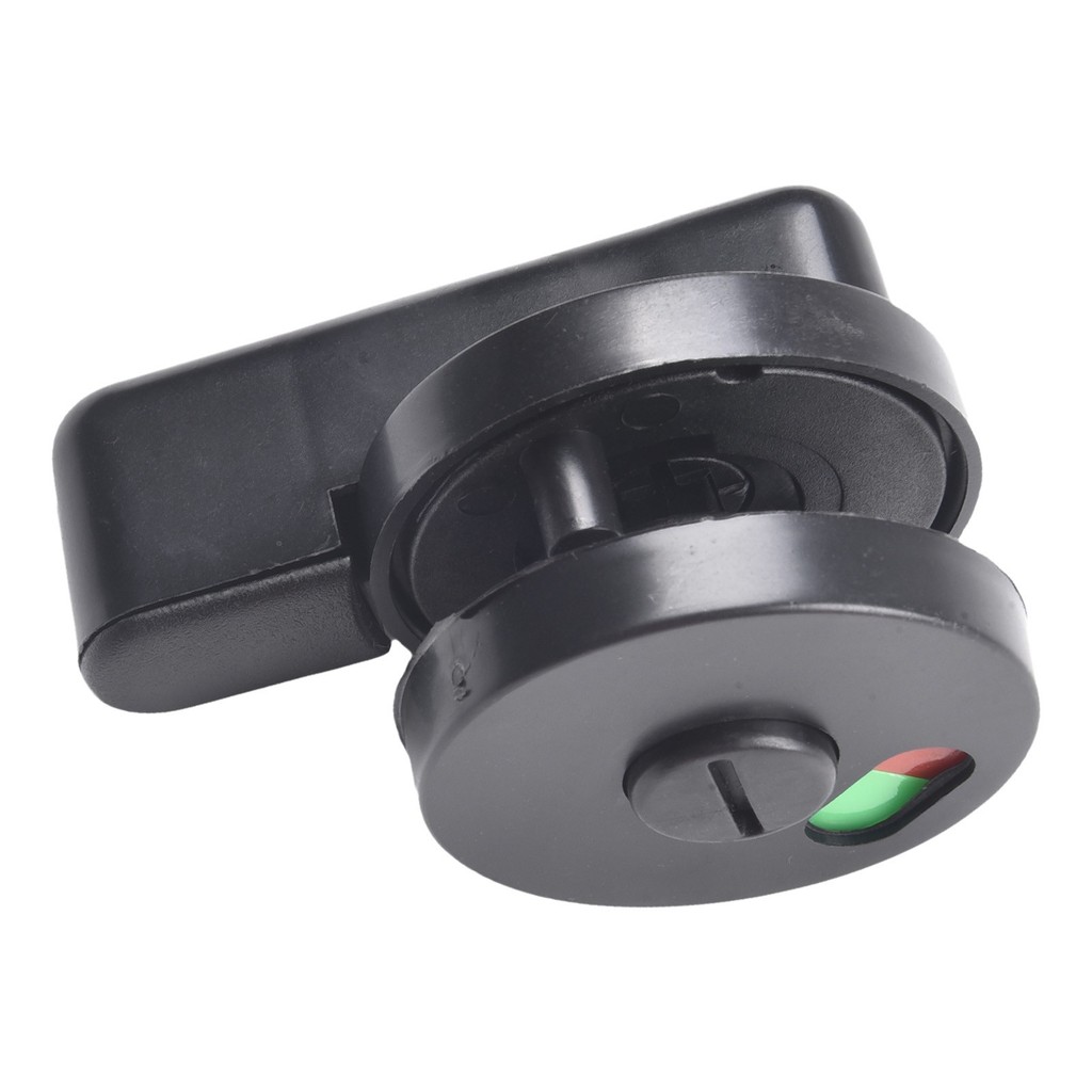 FSFO_Black Privacy WC Plastic Latch Vacant Engaged Door Lock Toilet
