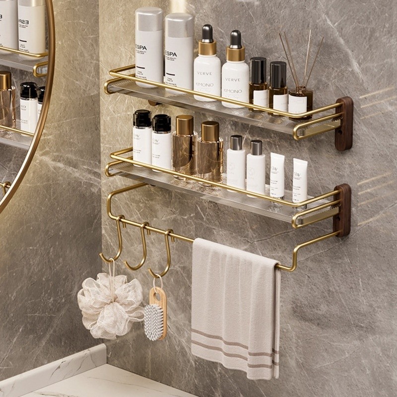 Bathroom Shelf Rack Bathroom Storage Wall Mounted Non Perforated Toilet ...