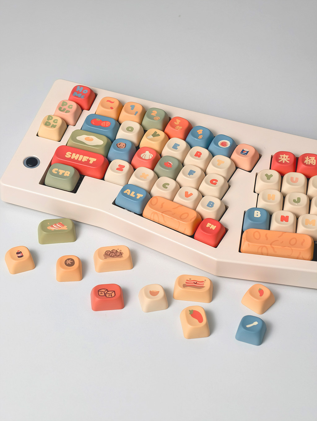 Instant Noodle Keycaps MOA Profile 131 Keys PBT Dye Sublimation Aula ...