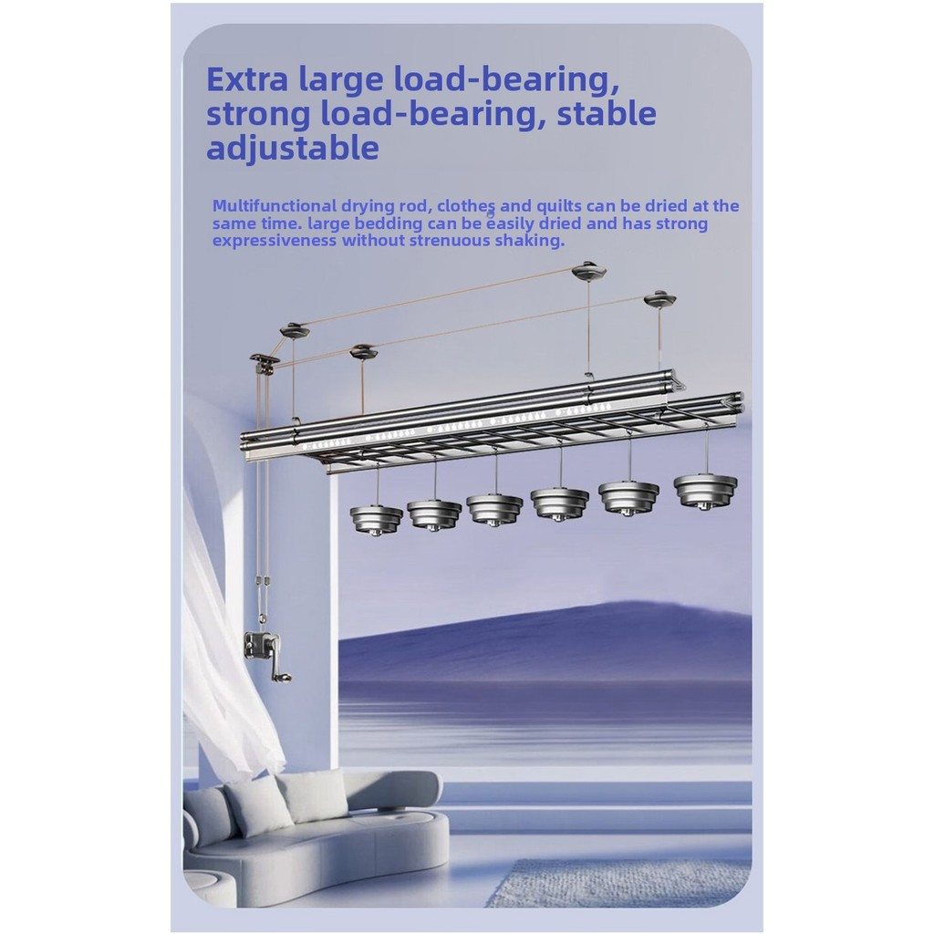 Balcony Lifting Clothes Hanger / drying rack / hanger dryer pole type ...