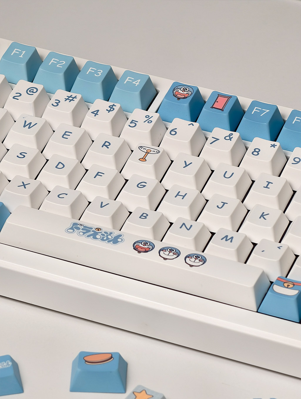 Doraemon Keycaps 130 Keys MOA/Cherry Profile PBT Dye Sublimation ...