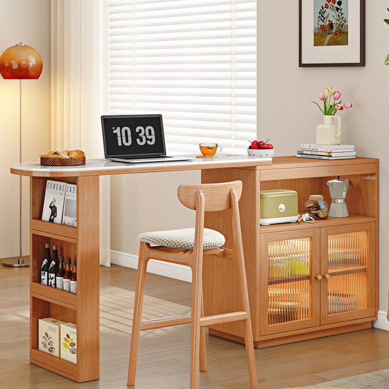 Wood Simple Solid Balcony Table Household Leisure Small Bar Table ...