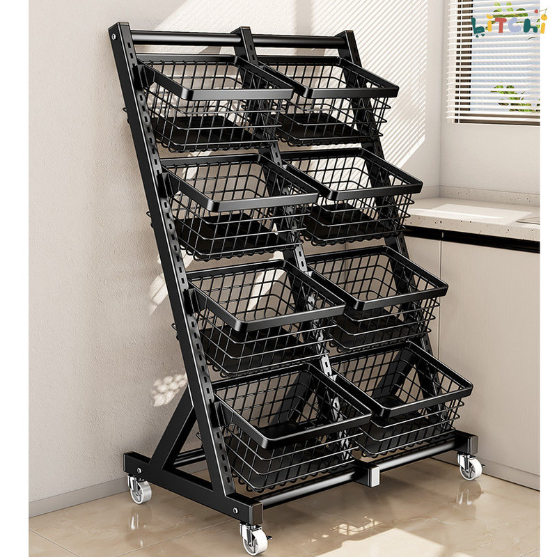 Snack Shelf Rack Living Room Snack Storage Rack Small Cart Floor Multi ...