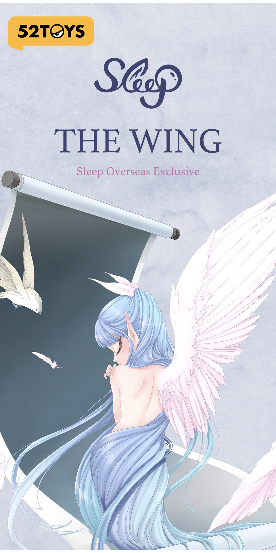 Figurine Sleep – The Winged Elf (Édition Limitée) – Collection Kawaii 52TOYS