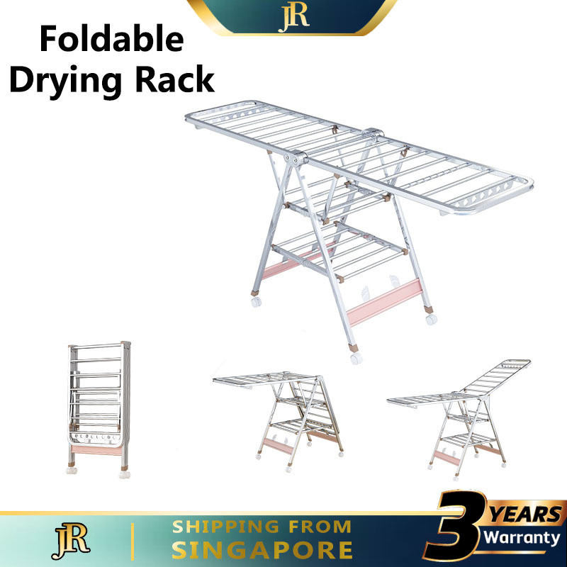 JR Portable and Foldable Drying Rack Clothes Drying Rack Stainless ...