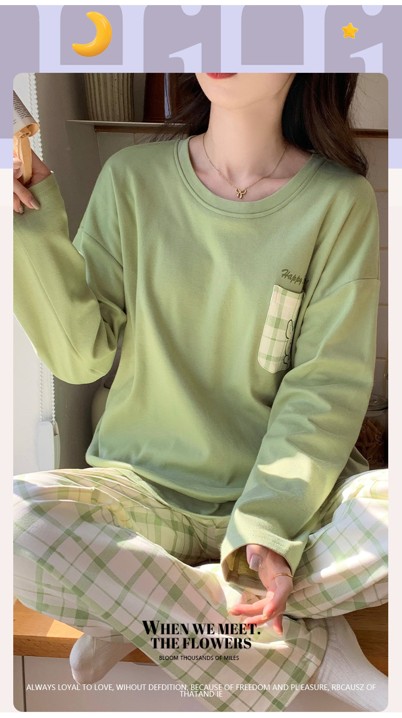 Padded Pyjamas Women 100% Cotton Sleepwear Woman Autumn winter Lady ...