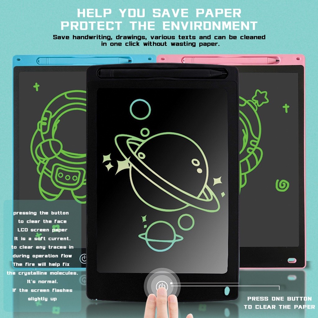 8.5 Inch LCD Writing Pad for Kids | Educational Doodle & Handwriting ...