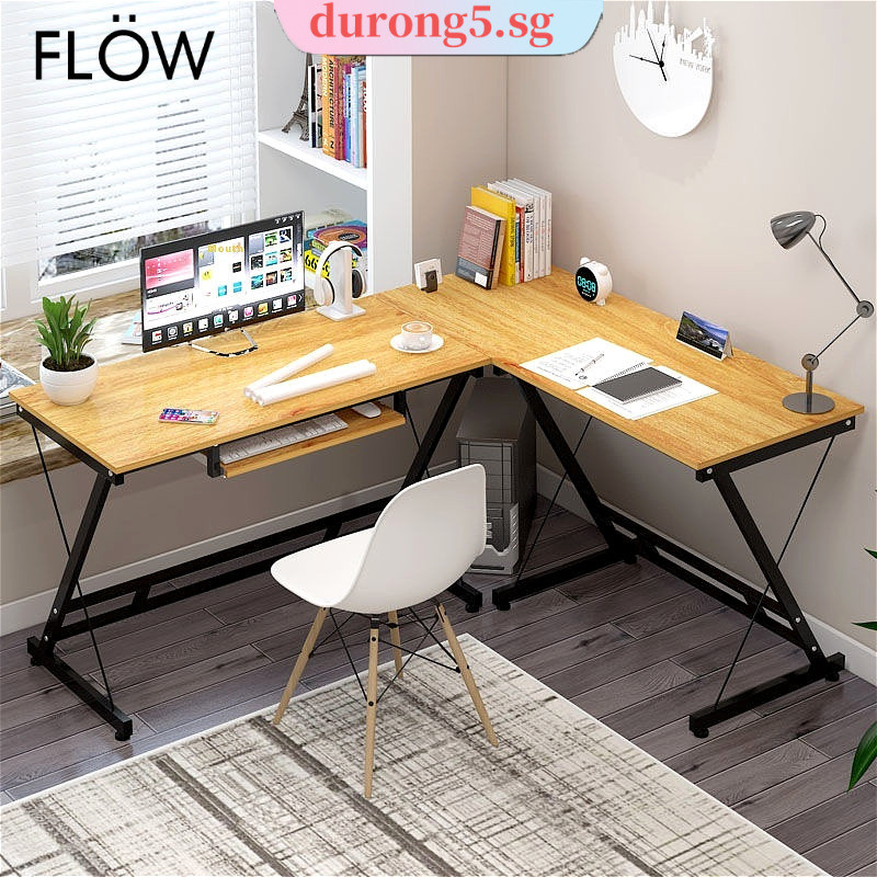 Computer Table HDB L Shape Combination Study Table Modern Simple Office ...