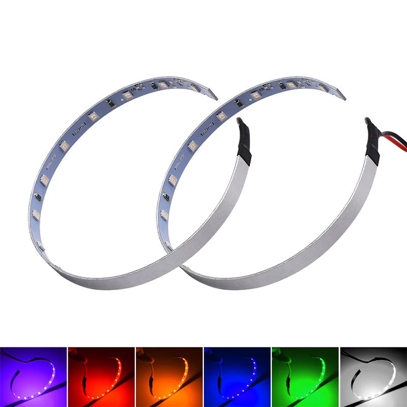 2PCS LED Devil Eyes angel Demon Evil Eye DRL LED Module Headlight ...