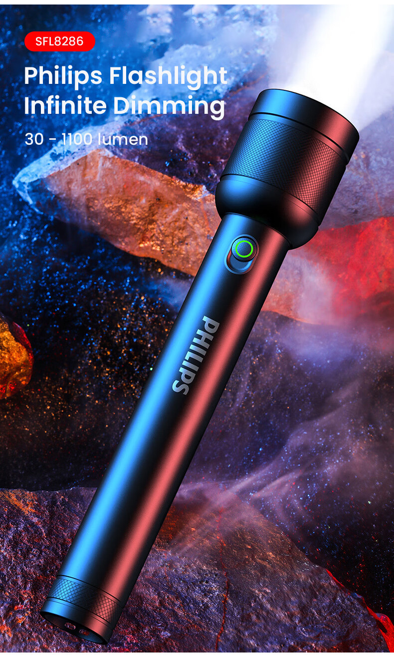 Philips Flashlight SFL8286 Stepless Dimming | Shopee Singapore