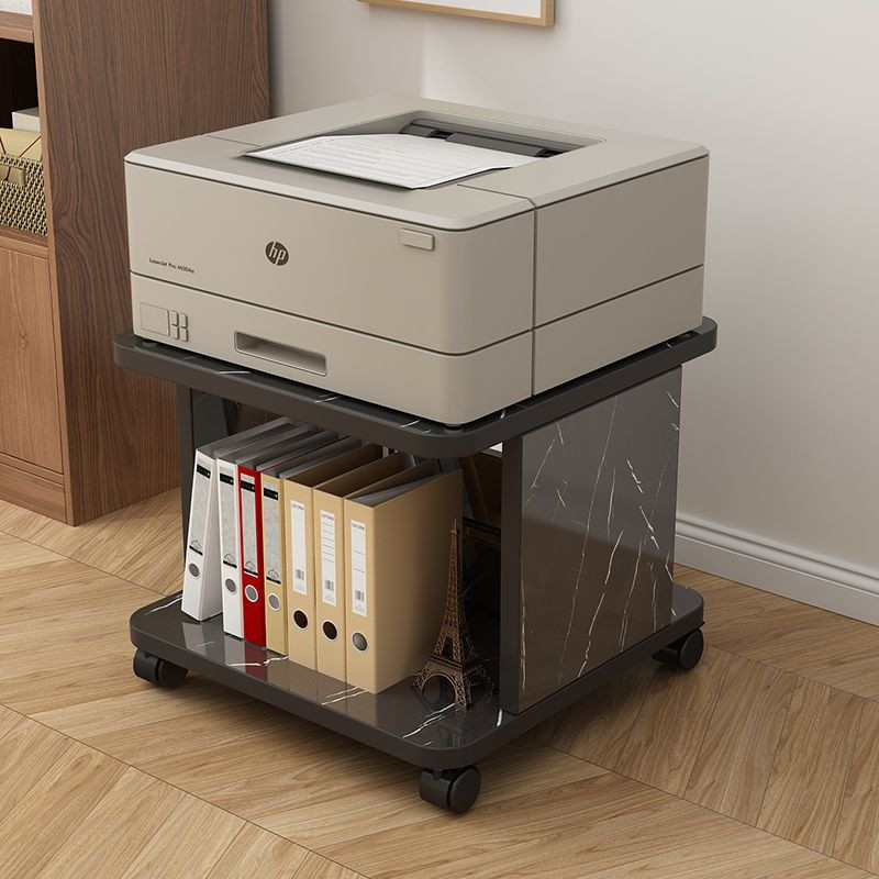 Multi layer floor printer storage rack, double layered storage and ...