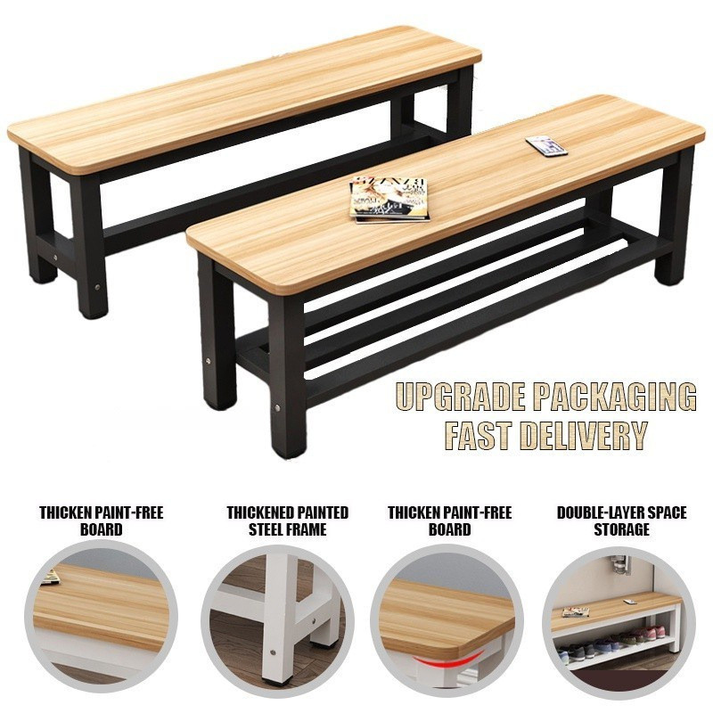 CONSIDER Dining Table Long Gym Rest Rack Bench Shoe Changing Stool ...