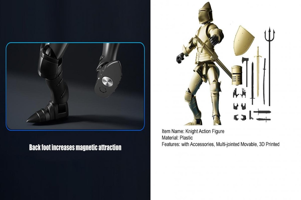 Medieval knight figure comes with interchangeable hand gestures 8 ...