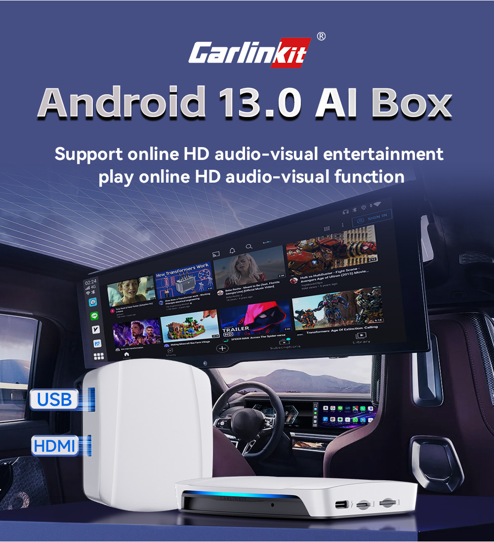 EAU Carlinkit UHD Wireless Carplay TV Ai Box Android SDM660 GPS