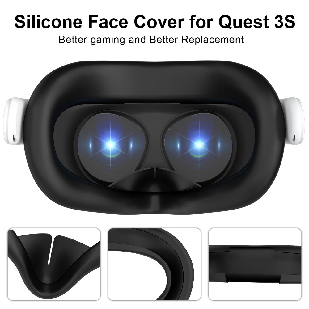 Face Mask Cover for Meta Quest 3S Facial Interface Sweatproof Mask Face ...