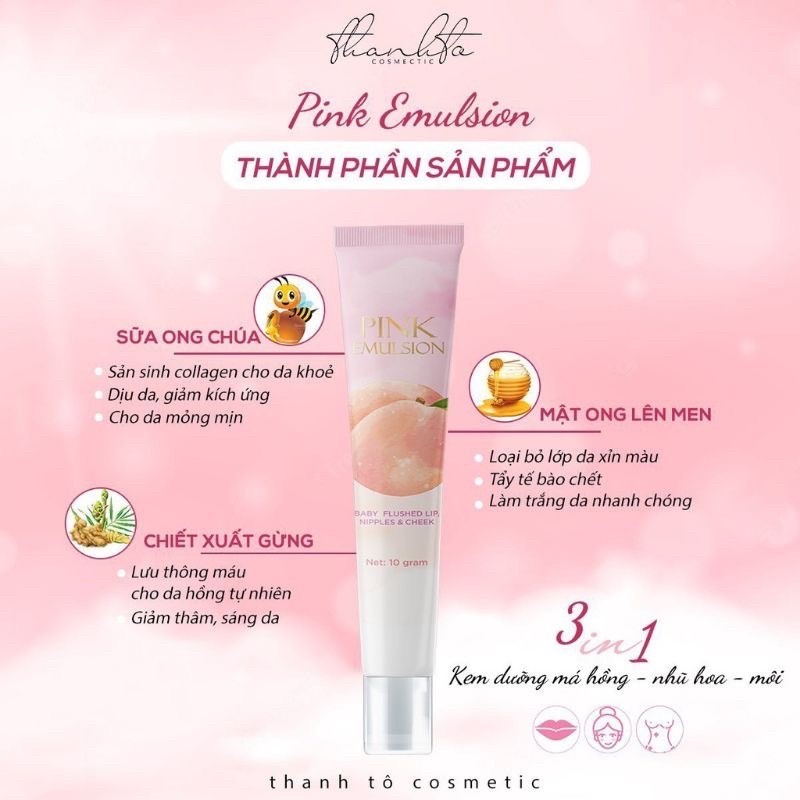 Blush Cream - Pink Emulsion Lip Balm (Genuine 100%) | Shopee Singapore
