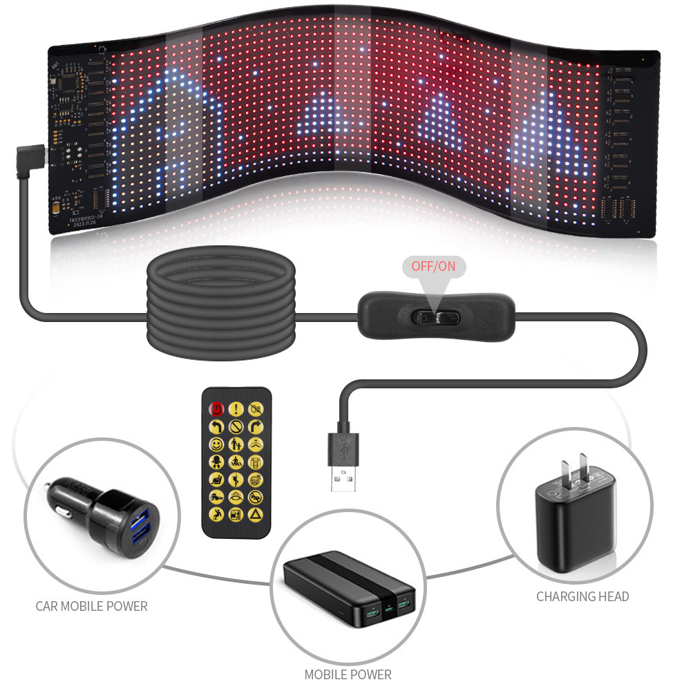 LED Matrix Pixel Panel ,USB 5V Flexible Addressable RGB Pattern ...