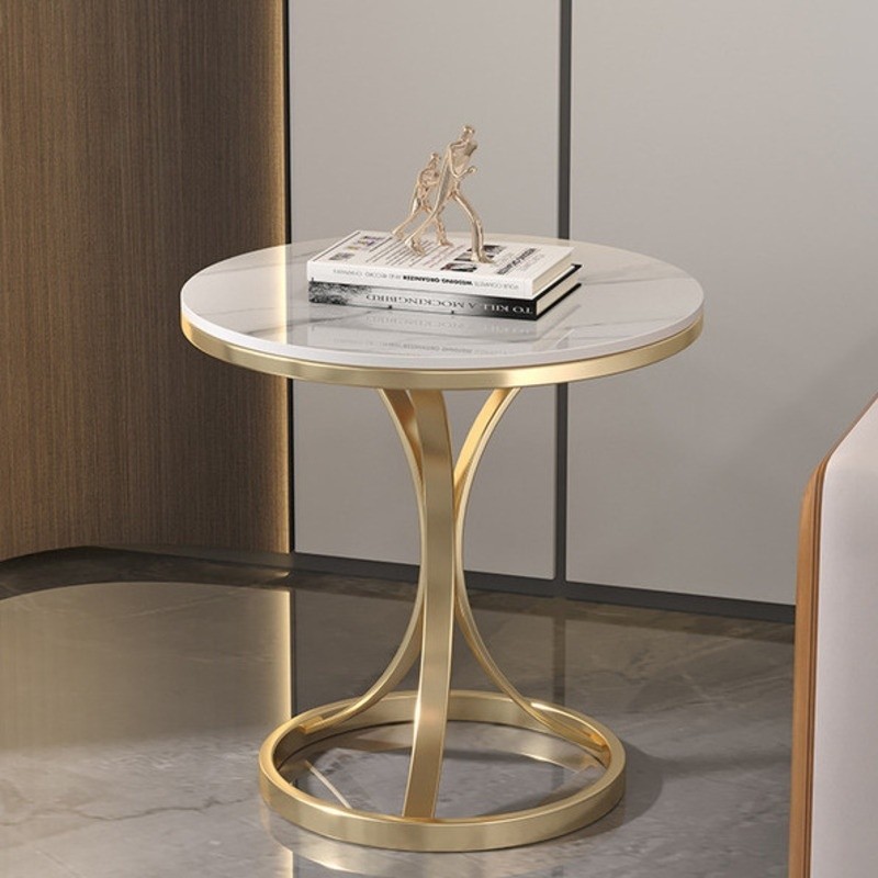 Side Table Rock Plate Small Coffee Table Marble Living Room Sofa Corner ...