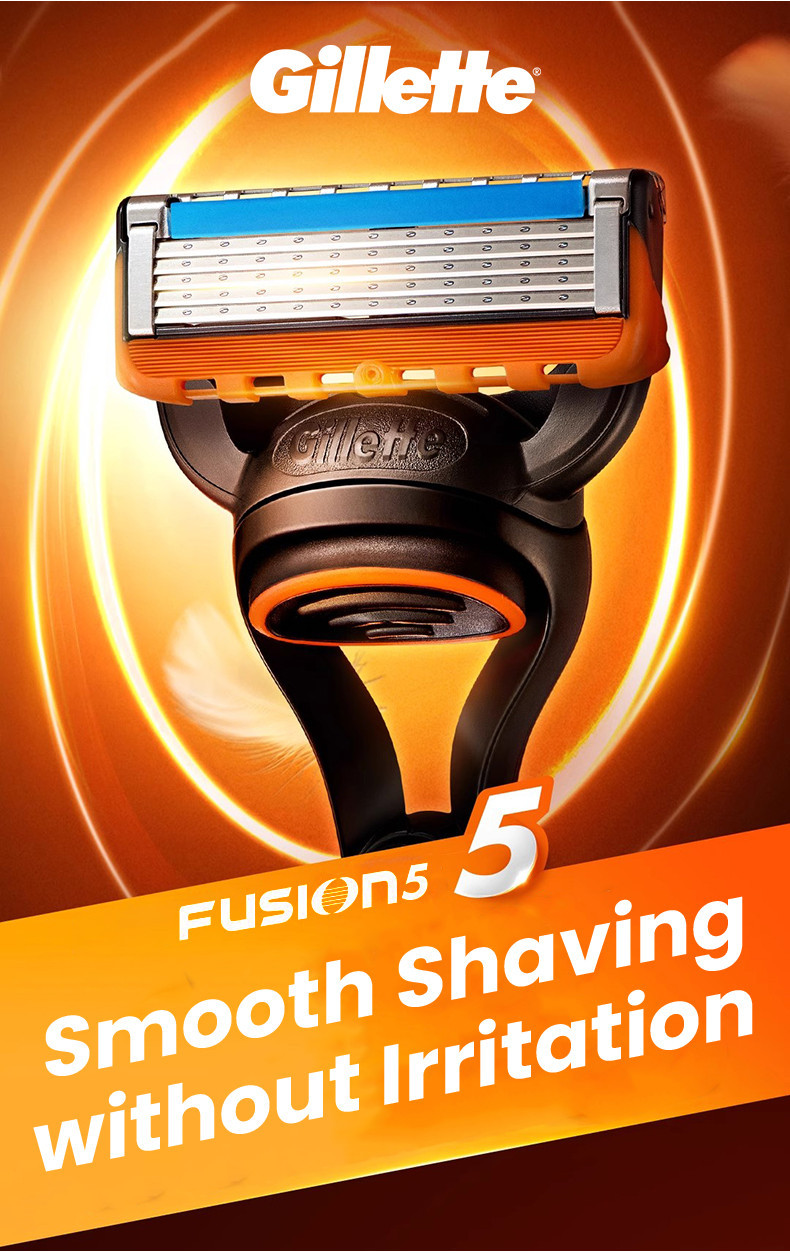 Gillette Fusion 5 Manual Razor Smooth Shaving 1 Handle 5 Razor Head 1 ...