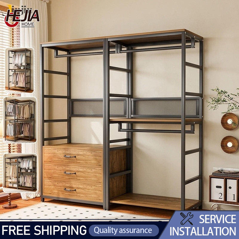 💥Open Wardrobe System Walk-in Closet Organizer 🎉 With Adjustable ...