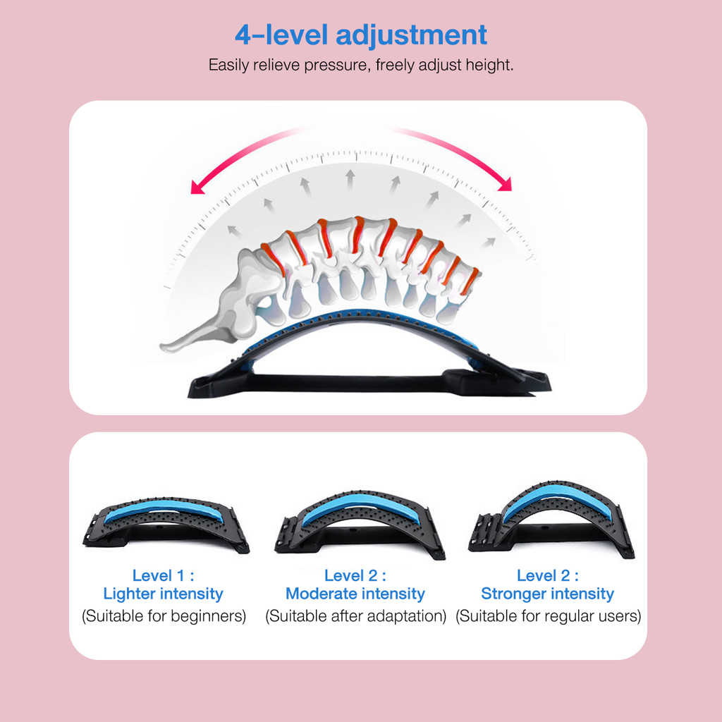 Lumbar Spine Protrusion Traction Device Back Pain Relief Adjustable ...