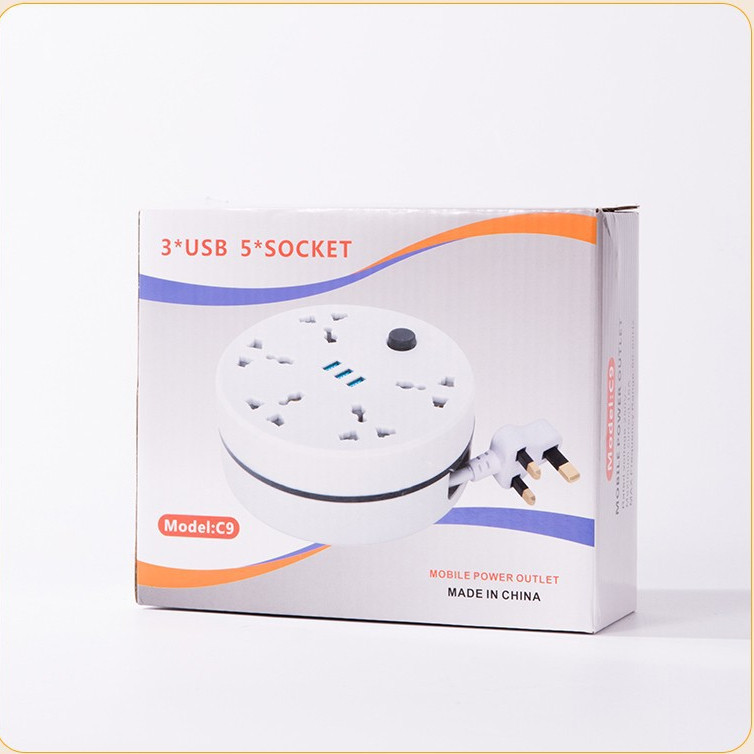 Universal Power Extension Board Circular Flexibility Extension Cord 5 ...