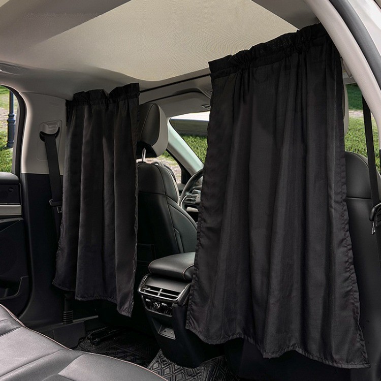 Simple Car Partition Curtain Summer Push-Pull Sunshade Heat Insulation ...