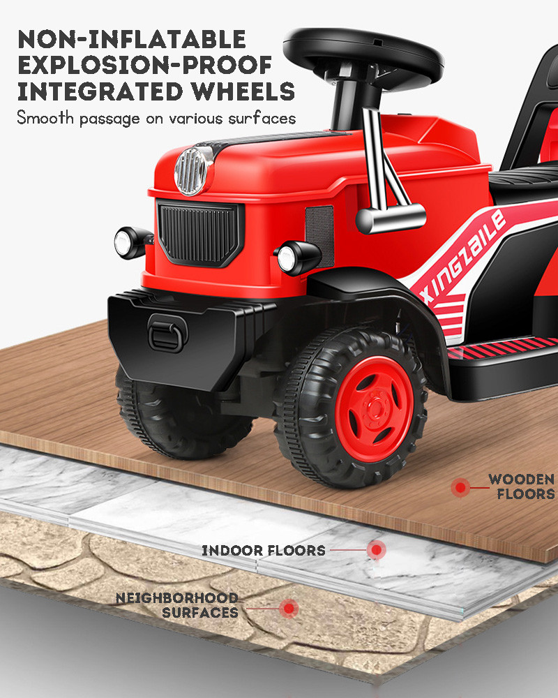 Kids Electric Car Tractor Ride On Car Toy Car With A Bucket Rideable ...