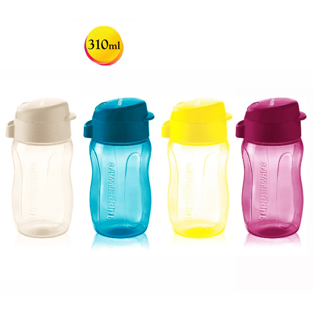Tupperware Mini Eco Water Bottle Flip Top Cap 310ml | Shopee Singapore