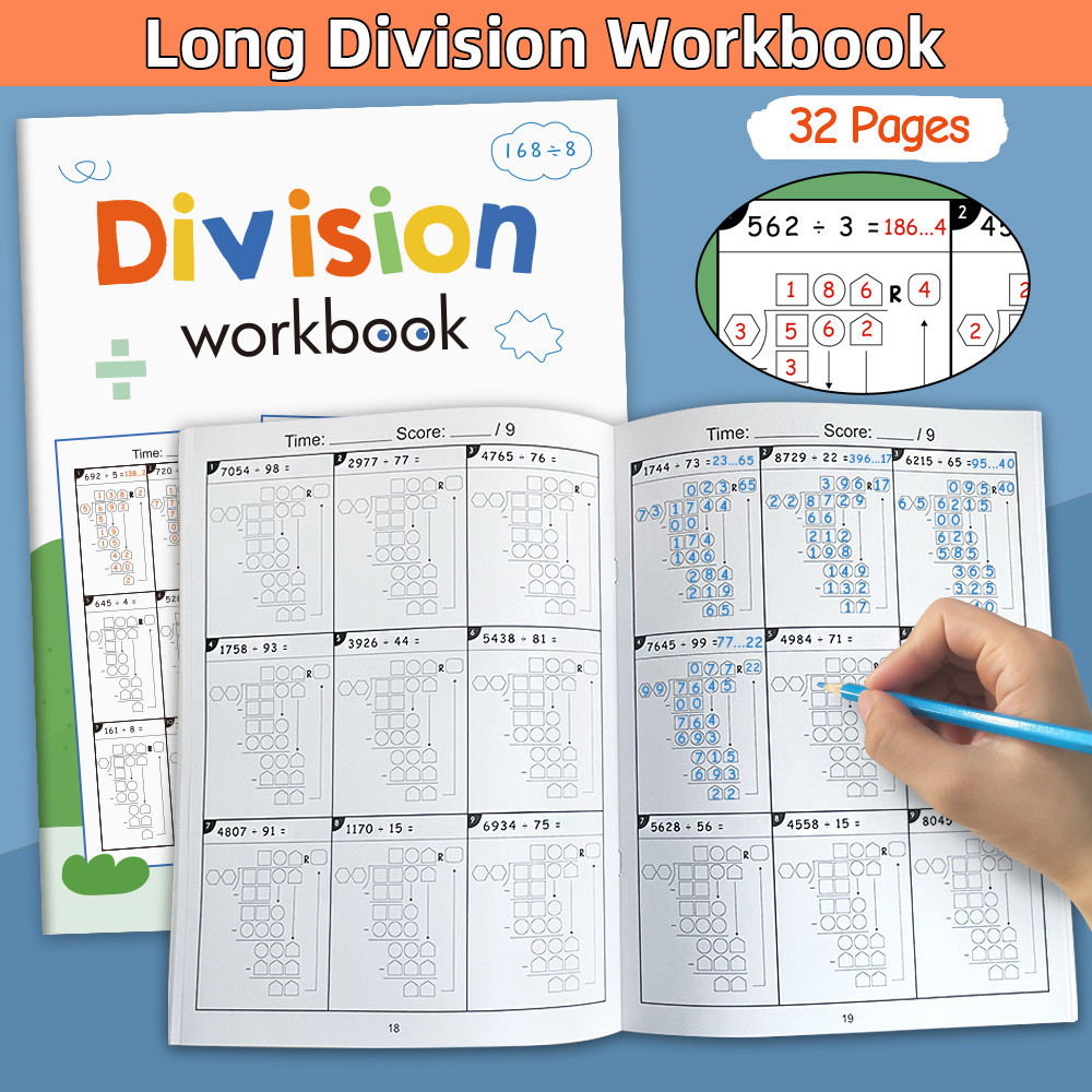32 Pages 2 Digit Multiplication Math Workbook for Kids Children ...
