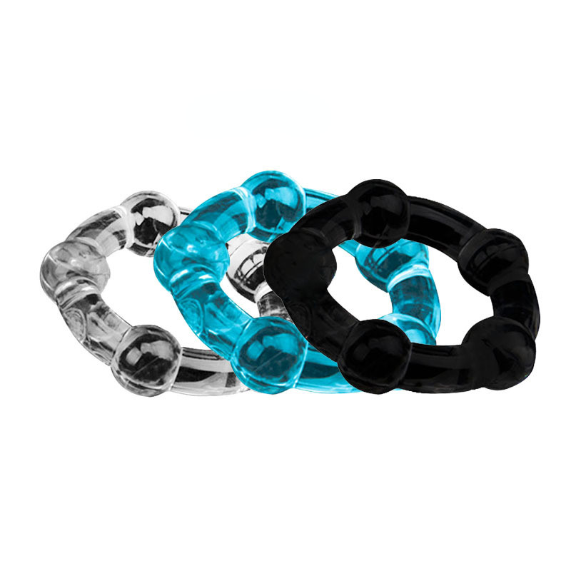 Reusable Penis Ring Silicone Male Delay Ejaculation Cock Rings Sex Toys ...
