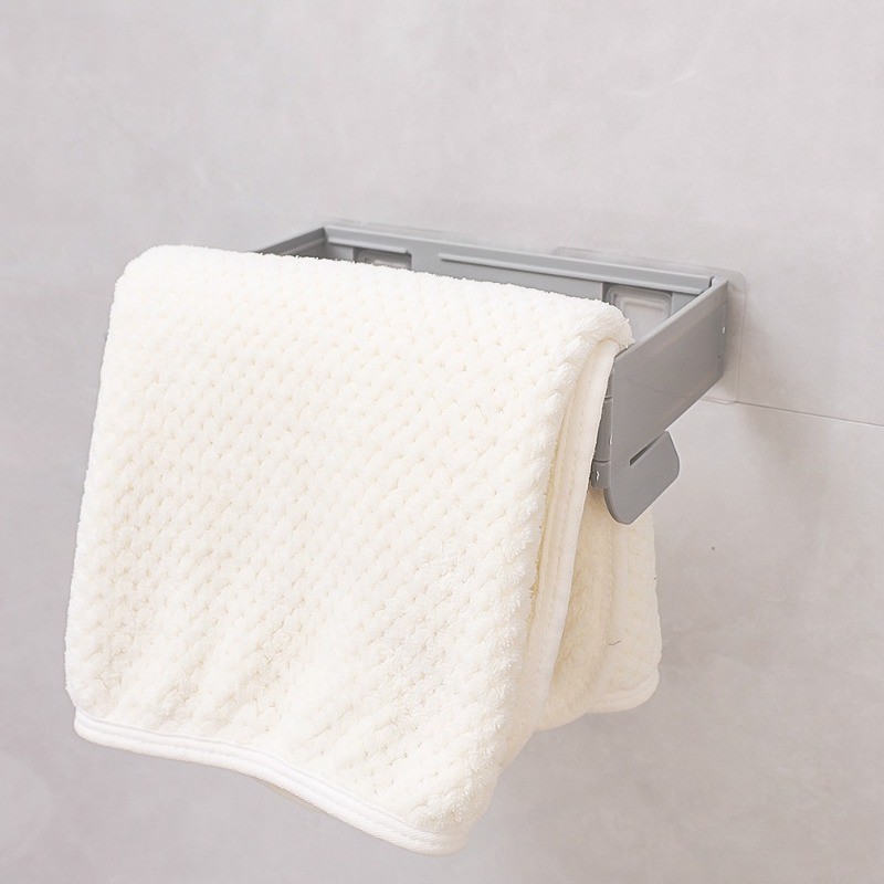 Bathroom Towel Hanging Rack - Cabinet Wall Mounted Trash Pouch Shelf ...