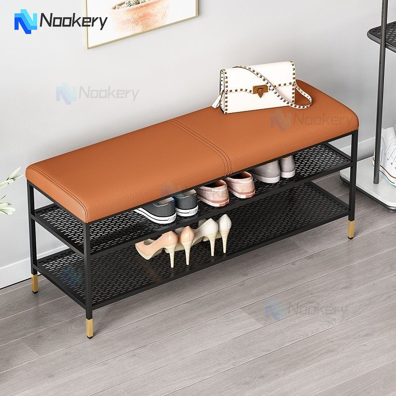 Light Luxury Shoe Bench Integrated Type Shoe Rack Bench Household Use ...