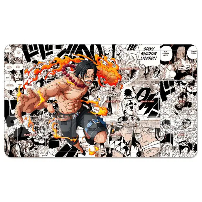 OPCG One Piece Playmat Luffy Law Zoro Ace Perona Trading Card Game