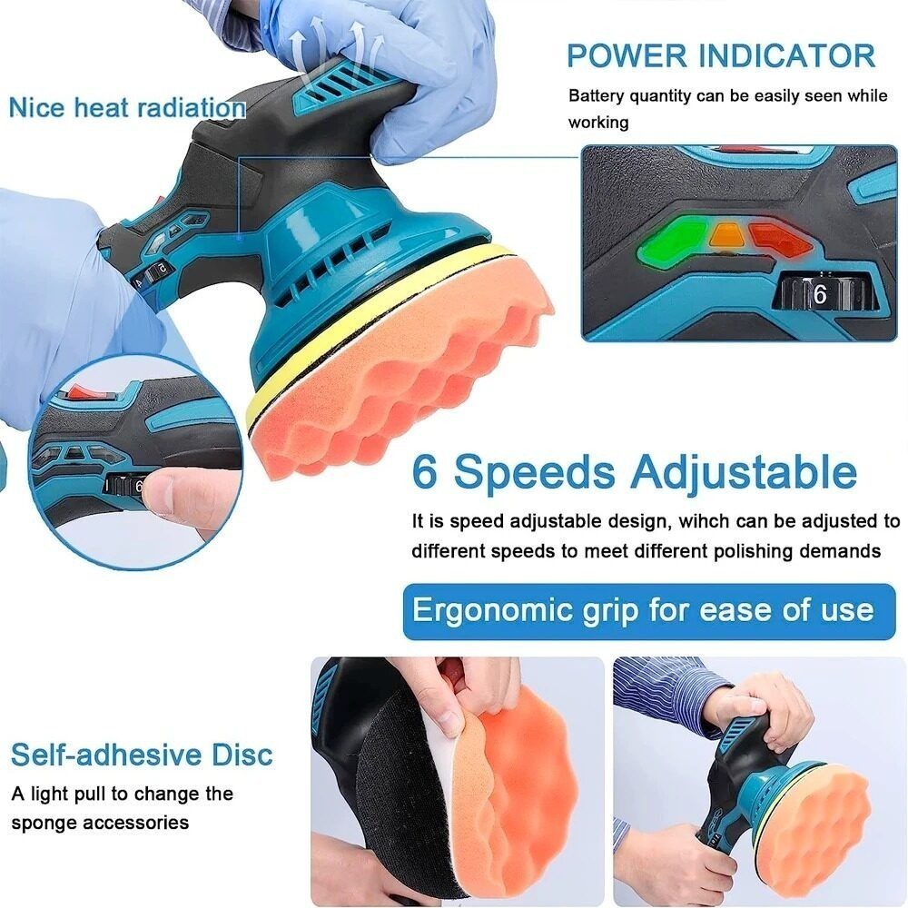 Auto Polish Waxing Machine Electric Polishing Wax Tool Car Polisher ...