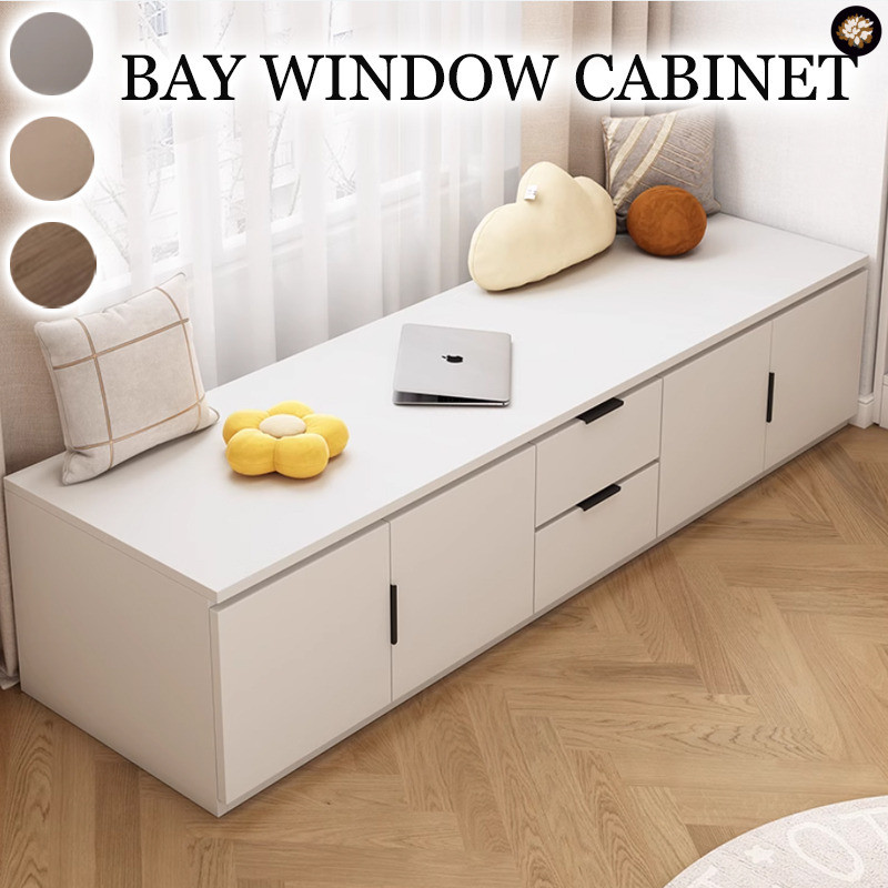 MAQ Bay Window Cabinet Solid Wood Balcony Bay Sanding Can Be Seaed Or ...