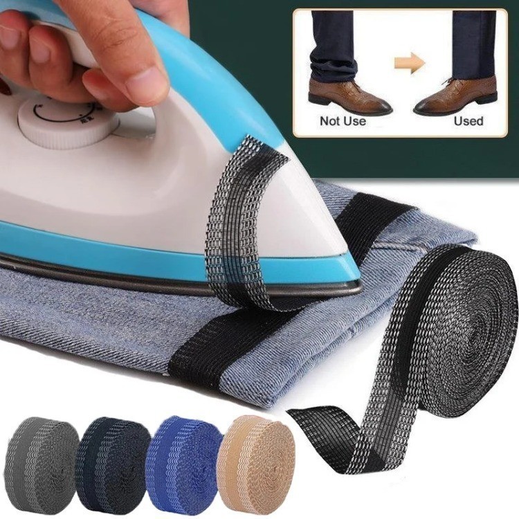 Multicolor 5M Pants Edge Stickers Portable Iron-On Adhesive for ...