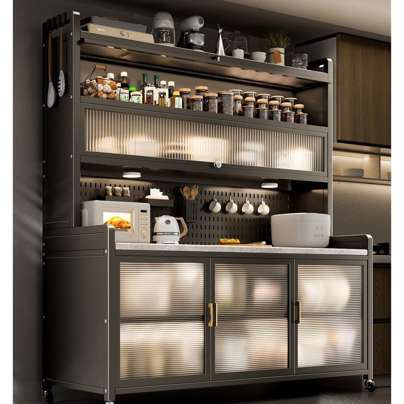 Kitchen Cabinet Kitchen Storage Rack Rock Plate Tableside Storage Multi ...