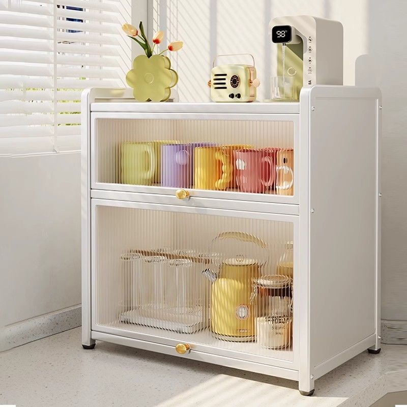 【Ready Stock】Storage Rack Thick Dustroof Cup Holder Kitchen Cup Cabinet ...