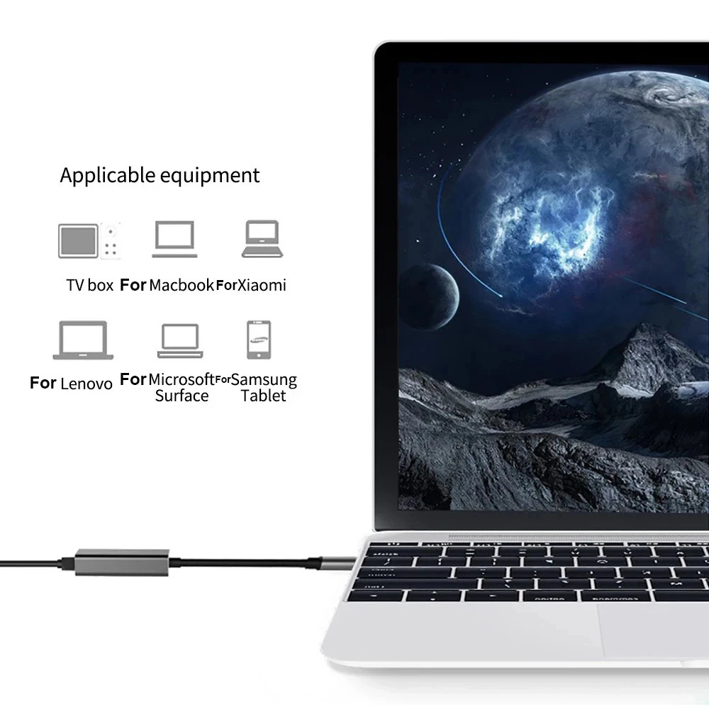 [Ready Stock] 1000Mbps Ethernet Adapter USB 3.0 Type C to RJ45 Network ...