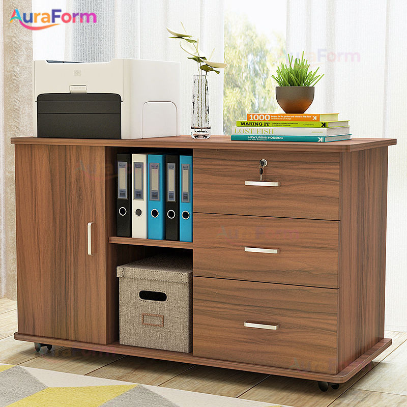 Mobile File Cabinet Storage Cabinet With Wheels Wooden Storage Cabinet ...