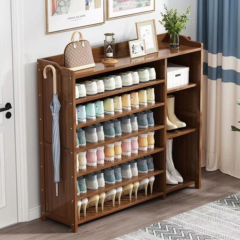 YSSH Shoe Rack Dust-proof Bamboo And Wood Shoe Cabinet Household Shoe ...