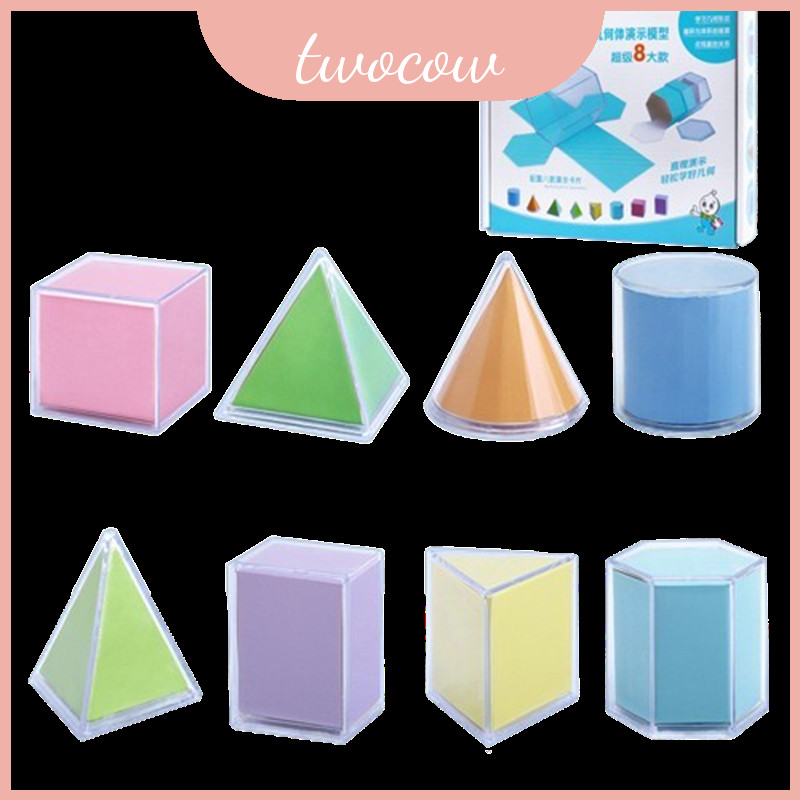 Geometry Math 3d Model Kit For Middle School Cube And Rectangular ...