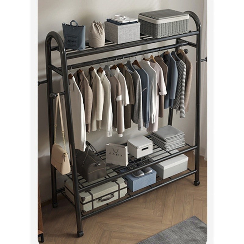Clothes Rack Large Capacity Clothes Mobile Hanger Multi Layer Clothes Hanger Stand Shopee Singapore