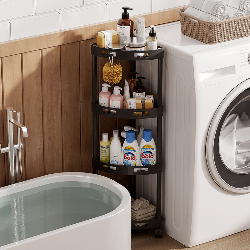 Toilet rack Floor-to-ceiling toiletries storage rack Household toilet ...