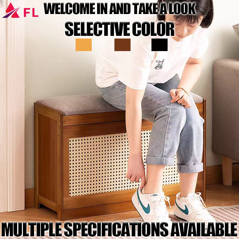 FL Shoe Rack Shoe Changing Stool Bench Rack Cabinet Seat Soft Shoe ...