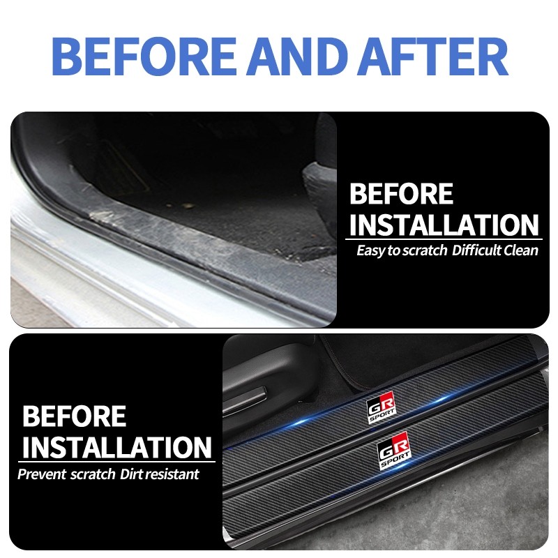 XM Toyota GR Sport Sticker Car Ladder Male Protector Car Ladder ...